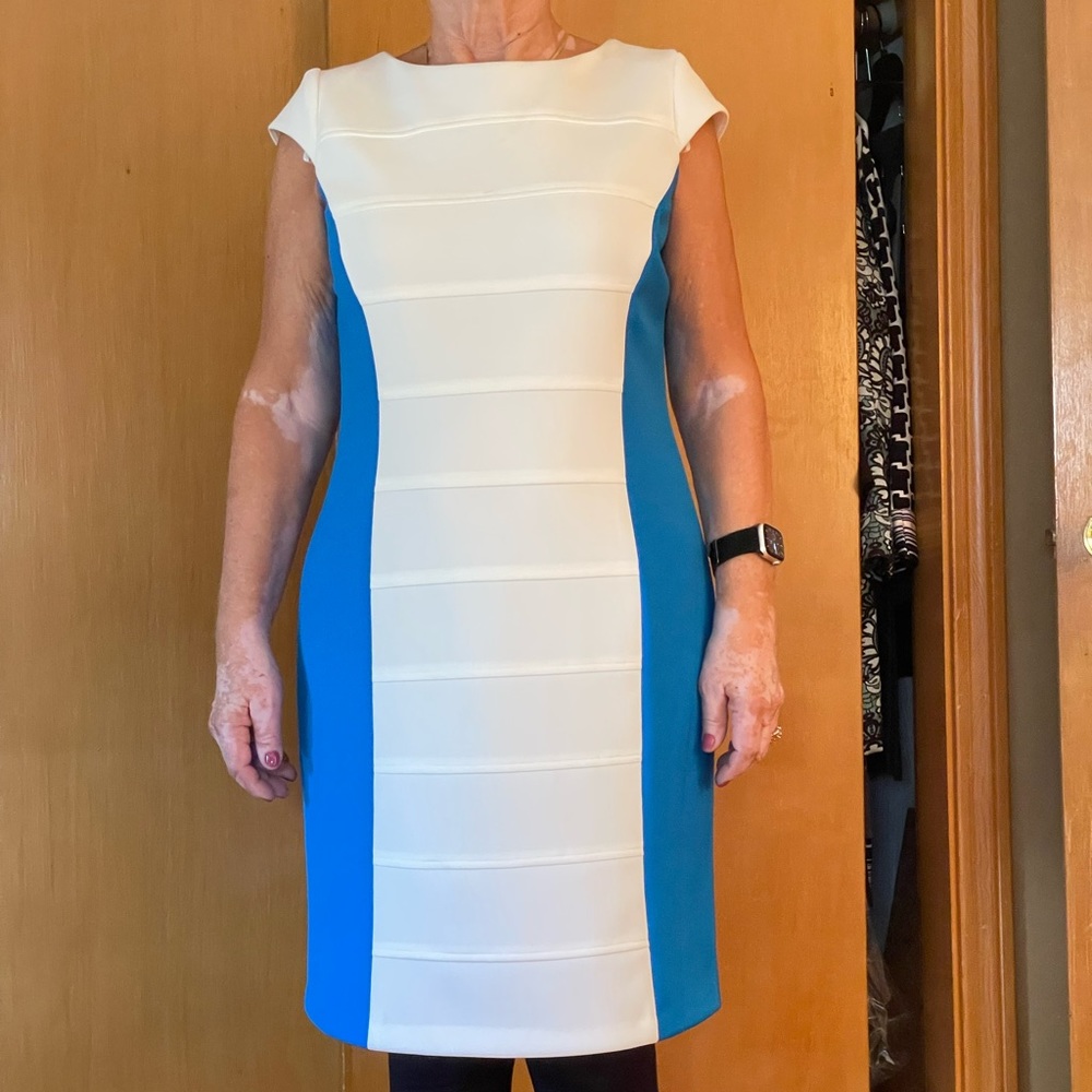 Blue & White Dress
